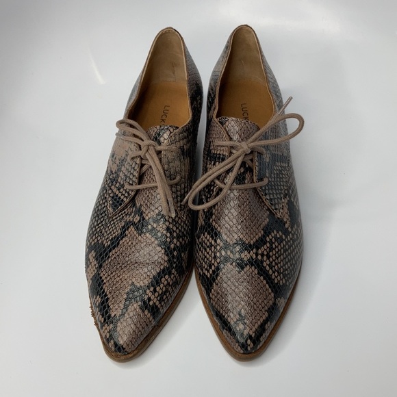 Lucky Brand Erreka pointed toe snake Skin shooties size 9 - Picture 6 of 11
